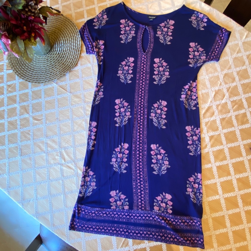 Slip on lucky brand navy and pink